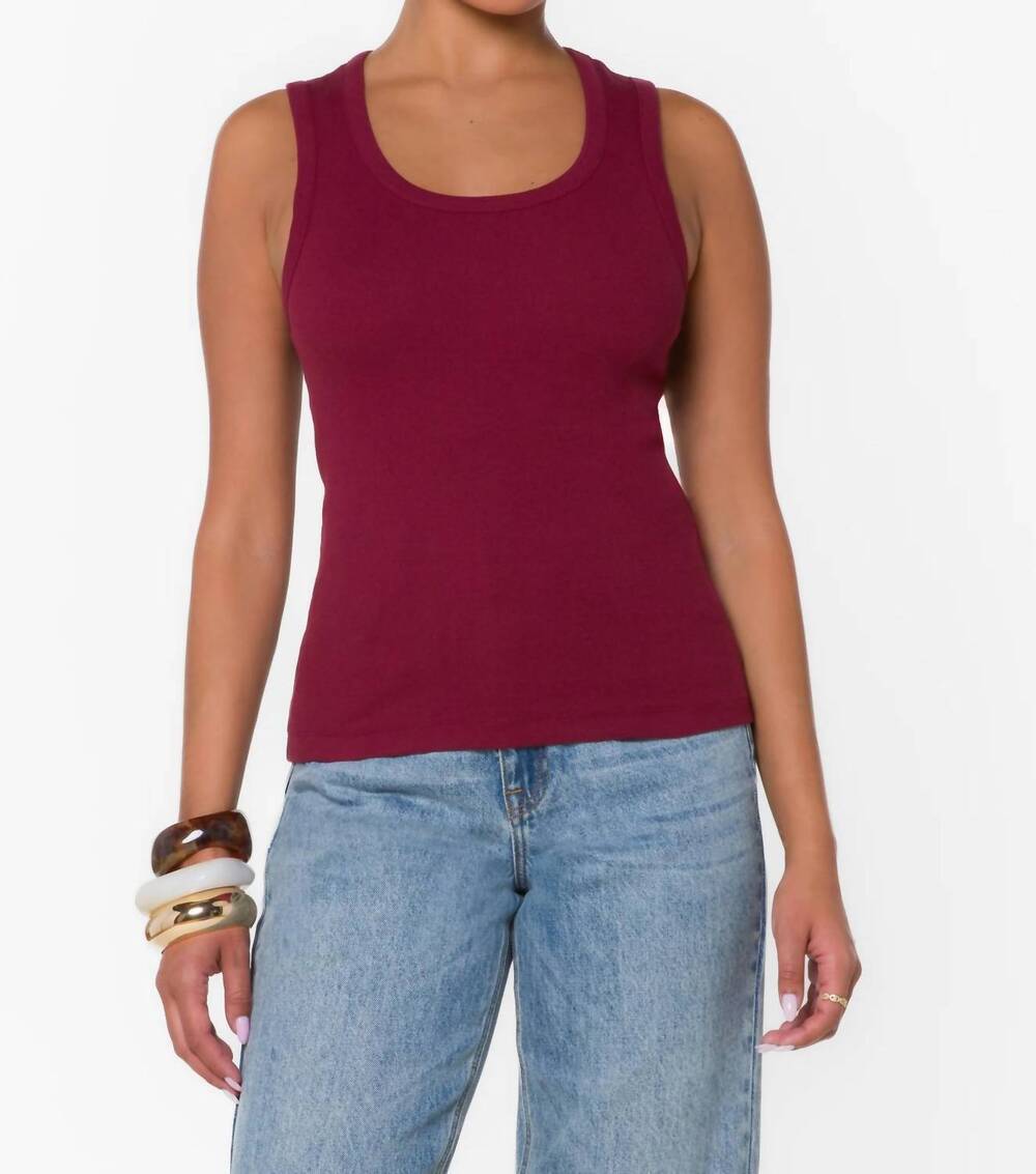 NEW VELVET HEART larissa tank top in smoked chipotle